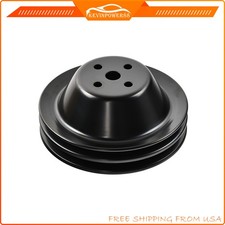 Swp Short Water Pump Pulley Double-groove For Small Block Chevy Sbc 262 327 400