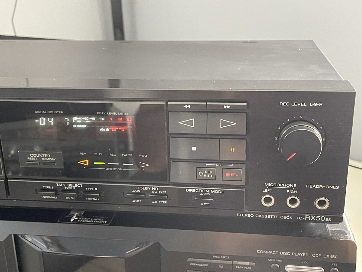 Sony TC-RX50ES Stereo Cassette Deck Auto Reverse (SERVICED) | eBay