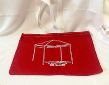 Cemetery Funeral Supply Red Canvas Tote Bag