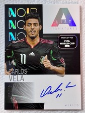 2025-26 Panini Noir Road To FIFA World Cup 🔥 Carlos Vela Gold 44/49 SSP Mexico
