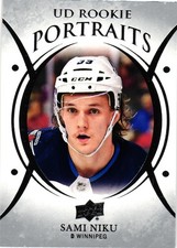 2022-23 Upper Deck UD Portraits Sami Niku P-60 Winnipeg Jets