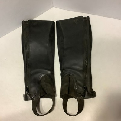Ariat Scout Half Chap Size SS Leather Black 15'' Tall