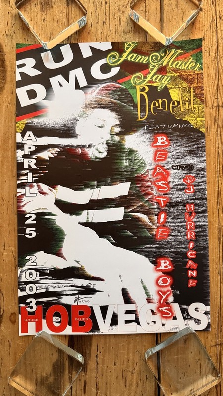 The Beastie Boys - RUN DMC Jam Master Jay Benefit Poster HOB Vegas April 2003