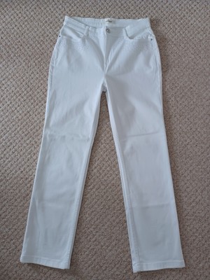 M S Per Una Roma Rise Straight Leg Embellished Denim Jeans