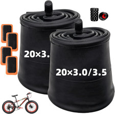Heavy Duty 20" Fat Tire Tubes 20X3.0/3.5/4.0 - 2 Pack for Electric Bikes