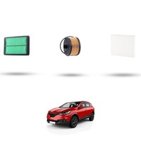 Hoffcar Set Service - 3 Filter Kompatibel Mit Renault Kadjar ( Hfe ) 1.3 Tce 10