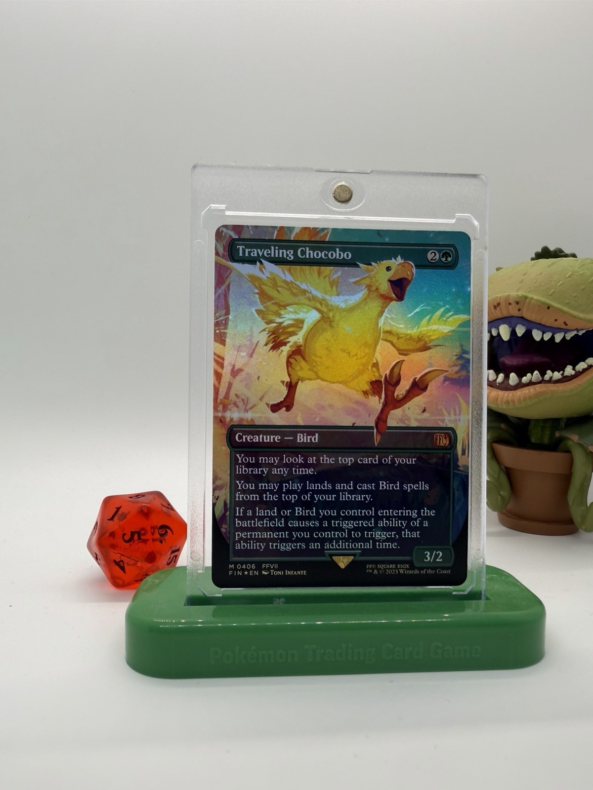 MTG Final Fantasy Traveling Chocobo Borderless Foil #406 M0406 NM/M