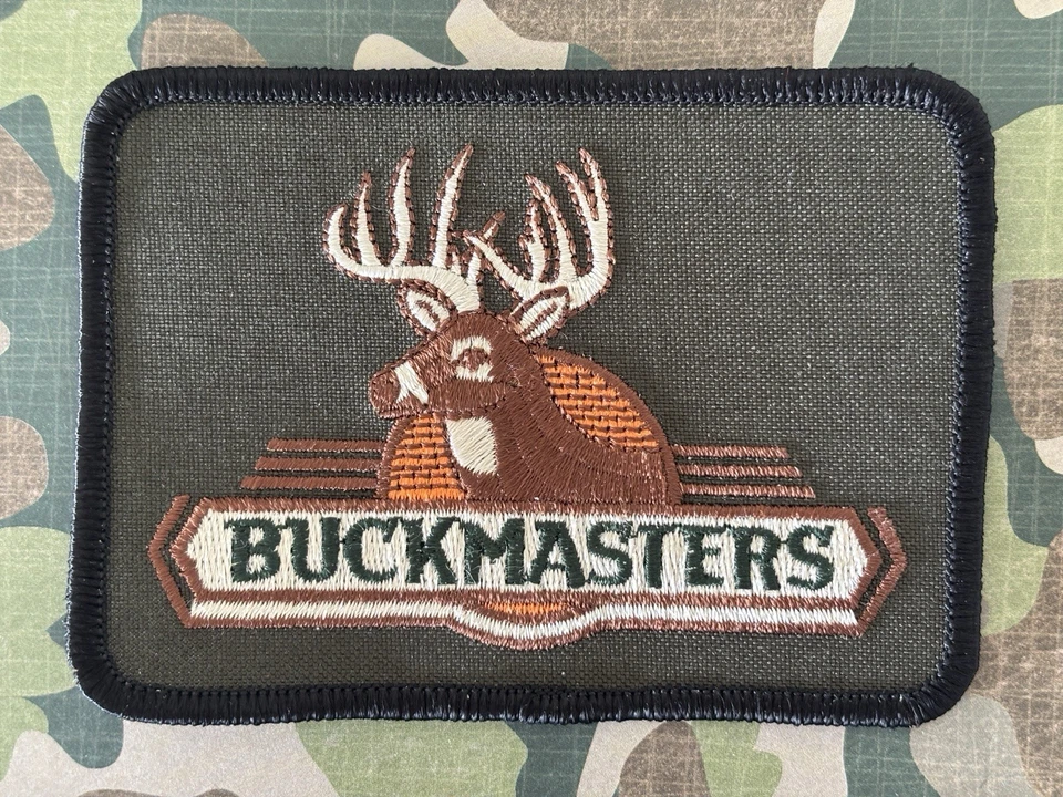 BUCKMASTERS Embroidered Iron On Patch Hunting Deer Buck Jacket Hat Duffle Bag - Image 2 of 4