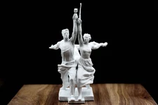 Worker and Kolkhoz Woman Sculpture - Iconic Socialist Realism Art