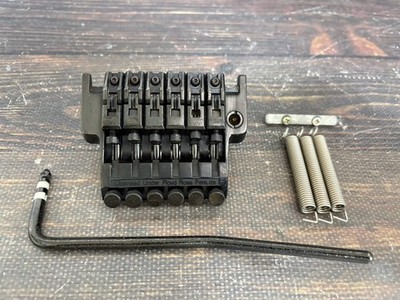 90s Ibanez Lo-Pro Edge Floyd Rose Tremolo Bridge Black with Arm Bar