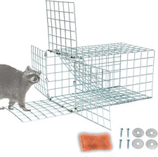 Animal One Way Exit Door - 6" Excluder Device for Raccoon, Squirrel, Skunk Trapp