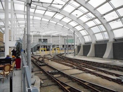 Foto 6x4 Metrolink Linien, Manchester Victoria Punkte und Cross-Over Insi c2016