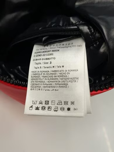 MONCLER Down Jacket/ Size 3/ Polyester/ Red/ H209… - image 4