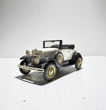 Liberty Classics Diecast Ford Model A White  Black Convertible No Box