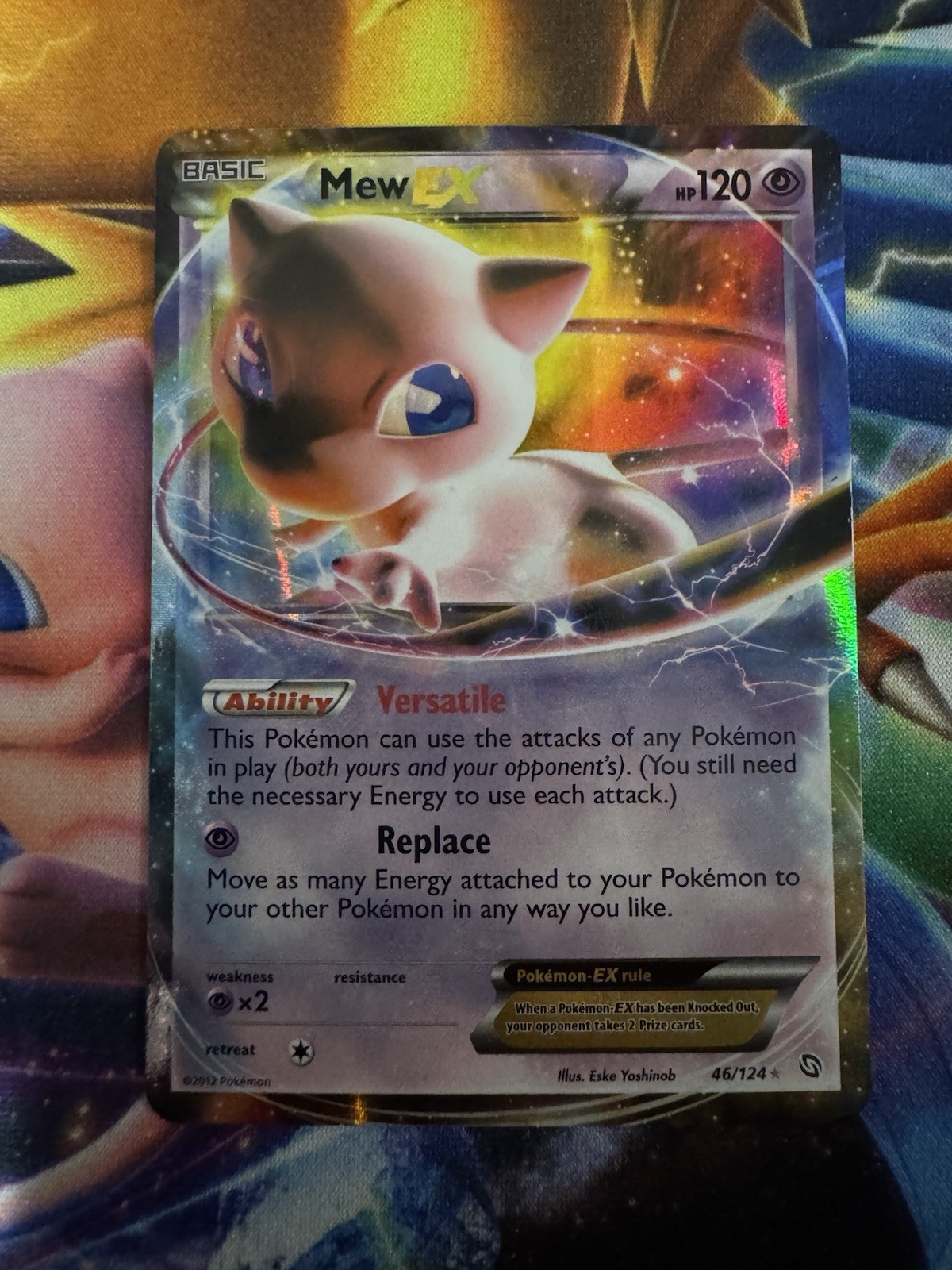 Mew EX Dragons Exalted 46/124 Pokemon Card Near Mint