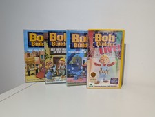 Vintage Bob the Builder Lot of 4 VHS Tapes