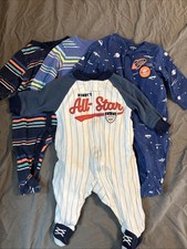 Lot Of 4 One Piece Pjs Size 3 Months