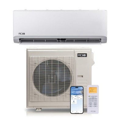 36000 BTU WiFi Ductless Mini Split Air Conditioner & Heat Pump AC Kit - 19 SEER2
