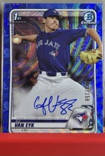 2020 Bowman Draft - Chrome Draft Picks Autographs CJ Van Eyk #CDA-CV Blue...