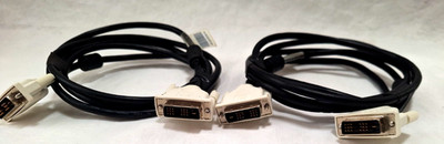 2 x DVI 6ft Monitor Cable Male Open Box