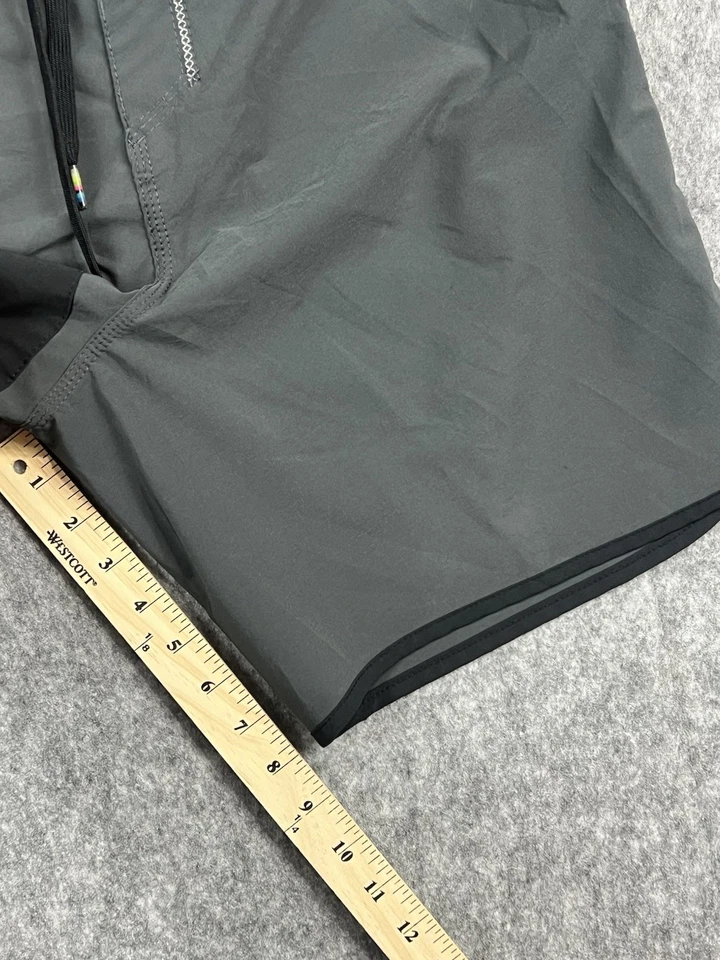 Pantalones cortos de natación/utilidad/tabla Hurley Phantom negros/grises ligeros con cordones talla 34 Foto 3 de 4