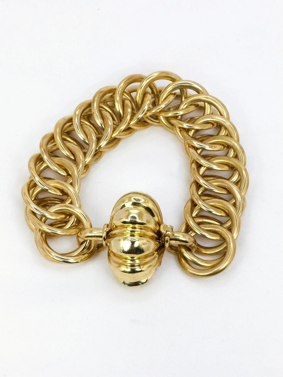 Bracelet Chaîne En Or 18 Carats (750/1000) - Modèle 'forcé', Longueur 19 Cm, Poids 2.40 G - Neuf Avec étiquette
