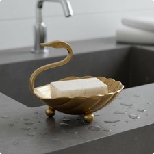 Swan Tray Three Feet Brass Tray Decorative Swan Dish Compact Size Brass Trinket