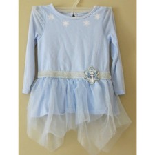 DISNEY FROZEN Princess Dress/Dress Up Play Size 4 Girls Long Sleeve Blue