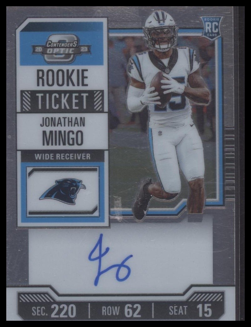 2023 Panini Contenders Optic #119 Jonathan Mingo Autograph