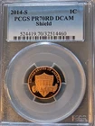Photo of a 2014-S Lincoln Shield Cent Proof from an eBay listing that sold on Jul 15, 2026