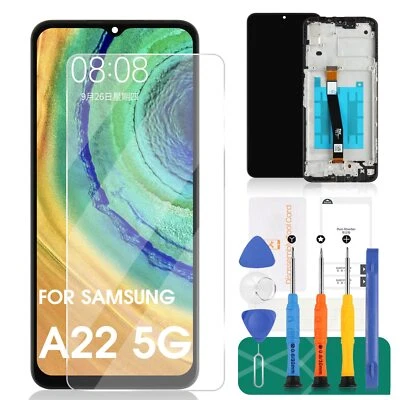SRJTEK Samsung Galaxy A22 5G Screen Replacement - LCD Display Touch Screen Assembly