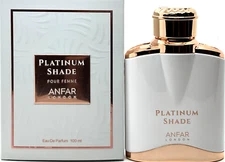 ANFAR PLATINUM SHADE POUR FEMME EAU DE PARFUM SPRAY FOR WOMEN 3.4 Oz / 100 ml