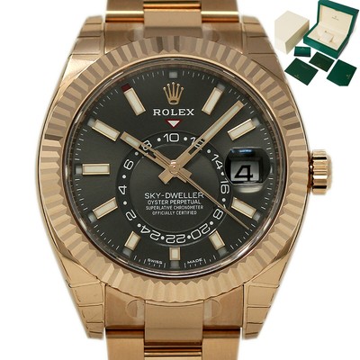 Rolex NEW Sky-Dweller 326935 Rose Gold Rhodium ROLEXWARNTY CARD DATED2023 #RL428