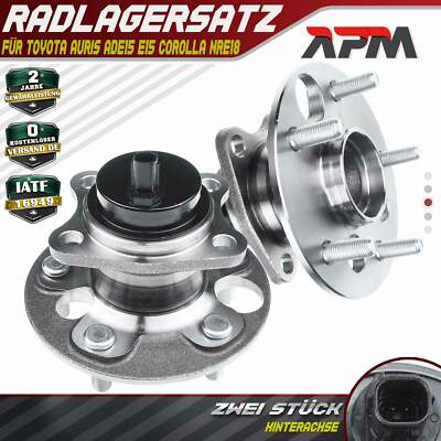 2x Radnabe Radlagersatz Hinten mit ABS-Sensor für Toyota Auris E15 E18 Corolla
