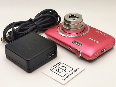 Nikon Coolpix S3500 Strawberry Pink 20.1MP Compact Digital Camera 