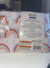 NoJo Rainbow Mini Crib Portacrib Fitted Sheet, NWT