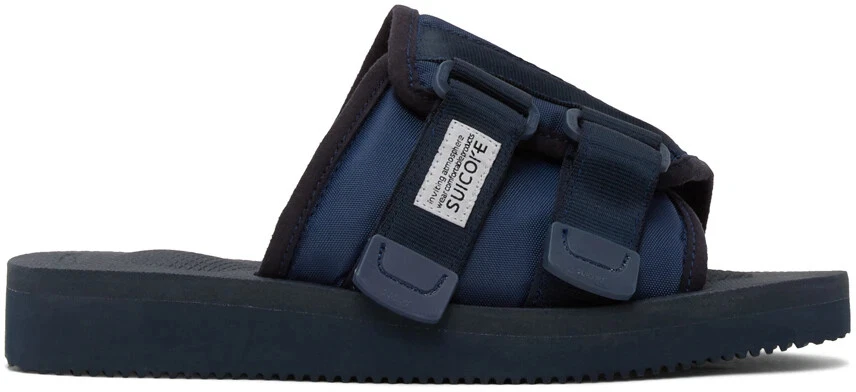 Suicoke OG-081Cab / KAW-Cab Navy Blue Nylon Sandals Slides Slipper