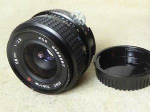 Tokina RMC II 28mm 2.8 Wide Angle Vintage Lens, nikon ai F + filter + cap