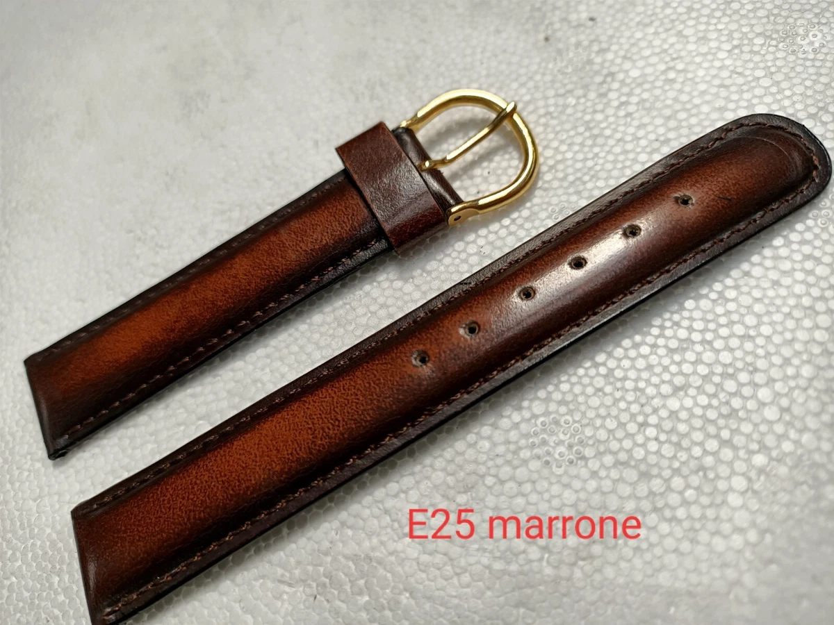 Cinturino Per Orologio In Vera Pelle Marrone Fatto A Mano Da 24/20 Mm (disponibile Per Qualsiasi Dimensione, Colore E Materiale) - Italia