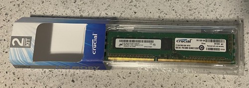 Crucial 2 Channel Kit DDR3 2x8GB (16GB) PC3L-10600E NIB - Picture 2 of 3