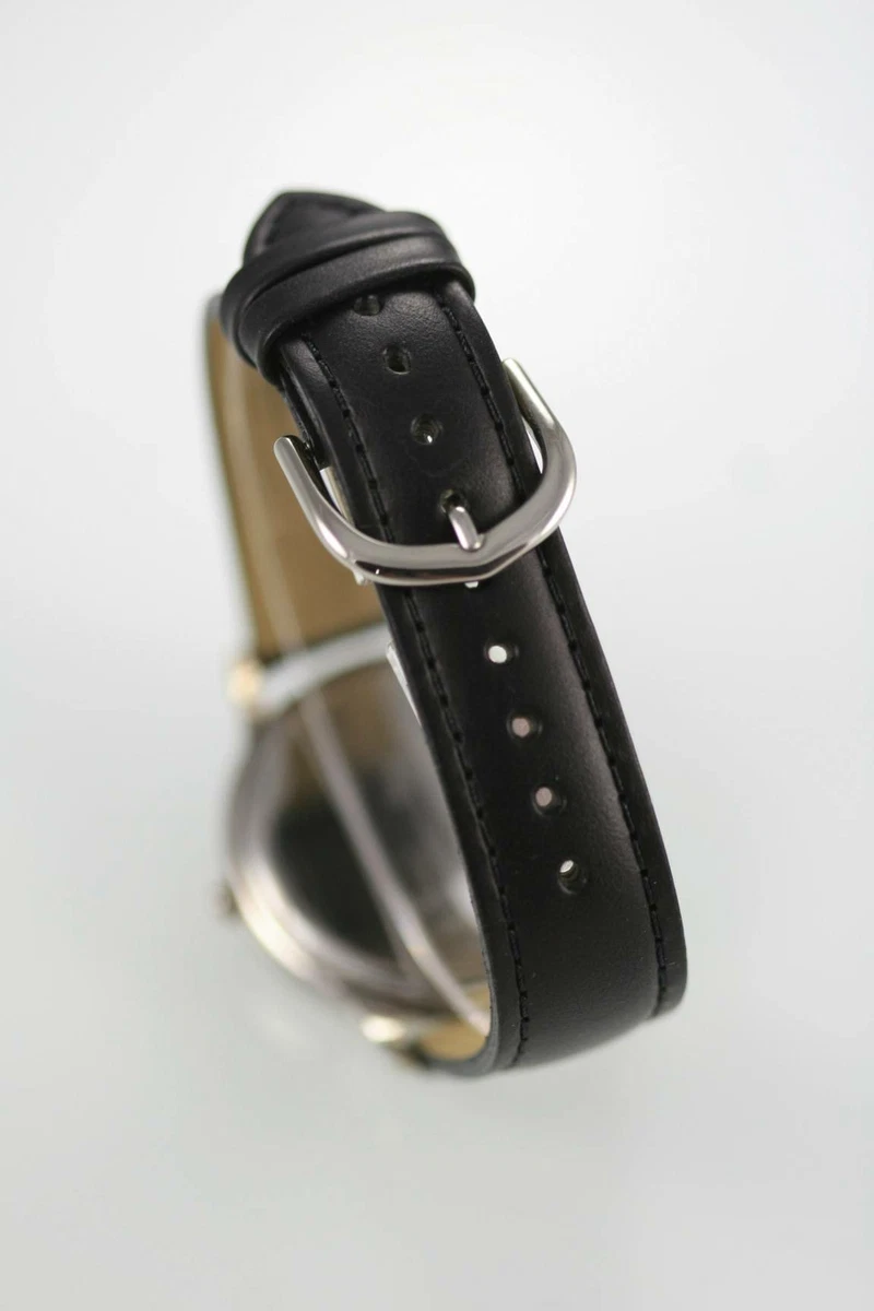 Relic Par Fossil vers de Livre Inoxydable Argent Cuir Noir Wr