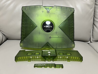 Microsoft Xbox Crystal Green Limited Edition Console Original Case Asia Version