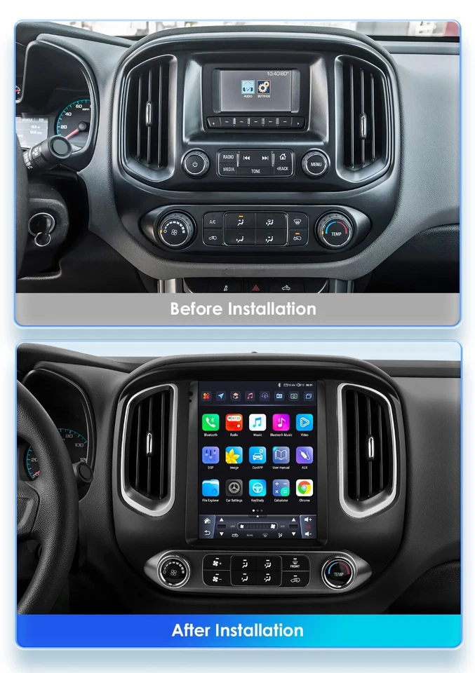 9.7" Para Chevrolet Colorado GMC Canyon 15~18 Android Navegación Coche GPS Estéreo Foto 4 de 4