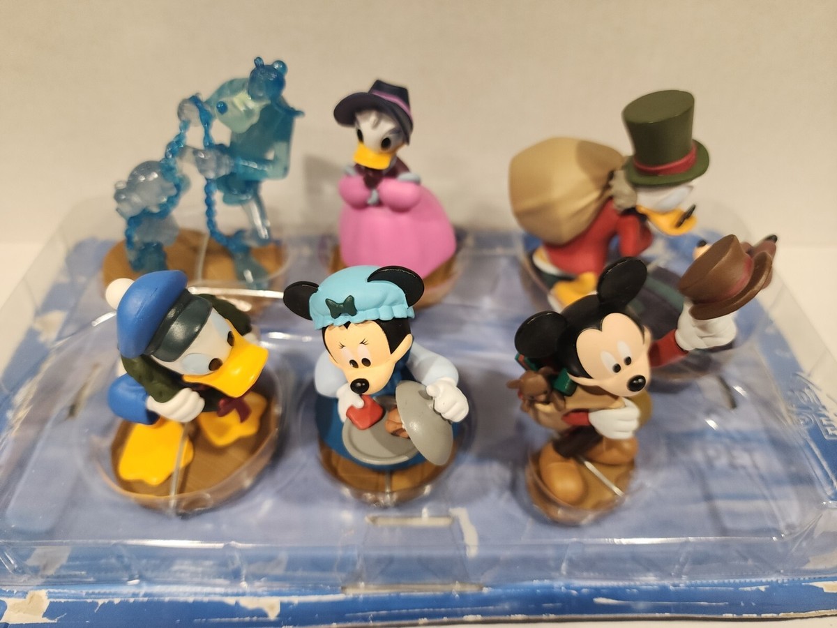 Disney Store Mickey's Christmas Carol PVC Figures Play Set Of 6