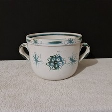 Grand cache-pot en faïence de Keraluc "Quimper" à décor de fleurs - XXe