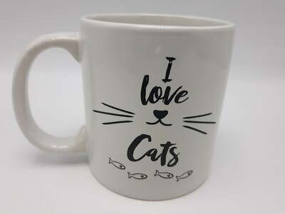 I Love Cats Coffee Cup Mug 