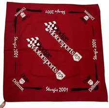 Dodge Different Red Bandana Scarf Dodge Motorsports VTG 2001 Sturgis Bike Week