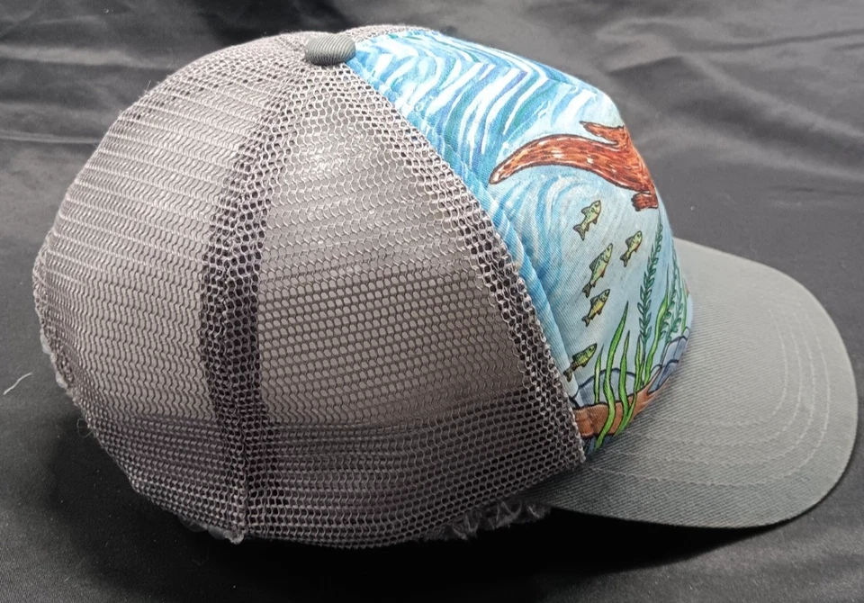 Sunday Afternoons Artist Series River Otter Trucker Hat Cap M/L Snapback - Image 3 of 4