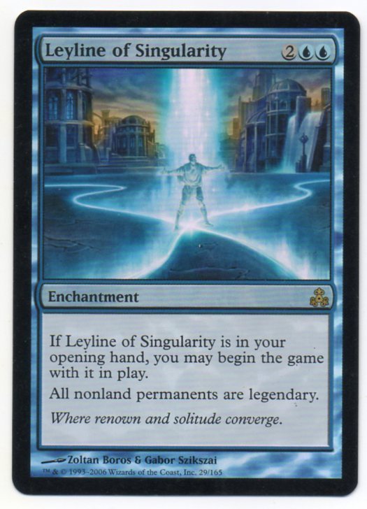 MTG English Foil Leyline of Singularity Guildpact EX- | eBay