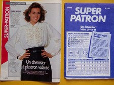 § patron PRIMA n° 11.88 chemisier à plastron volanté femme tailles 38 42 46